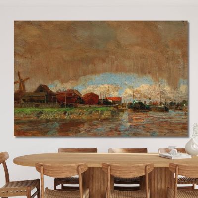 Rain And Sunshine In Dordrecht Tina Blau tbl49 canvas print 