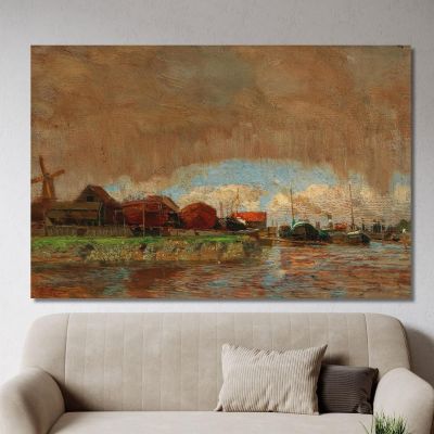 Rain And Sunshine In Dordrecht Tina Blau tbl49 canvas print 