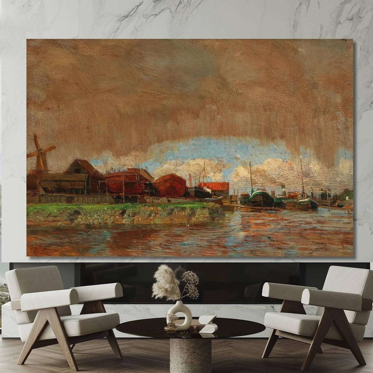 Rain And Sunshine In Dordrecht Tina Blau tbl49 canvas print 