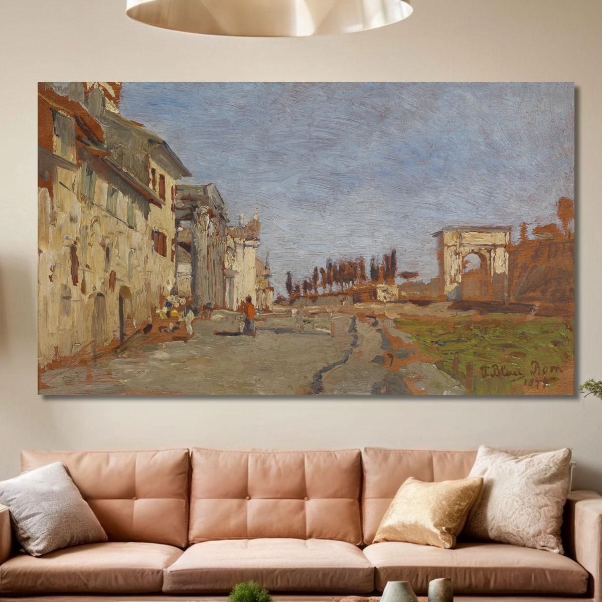 Roman Capriccio With Arch Of Titus Tina Blau tbl50 canvas print 