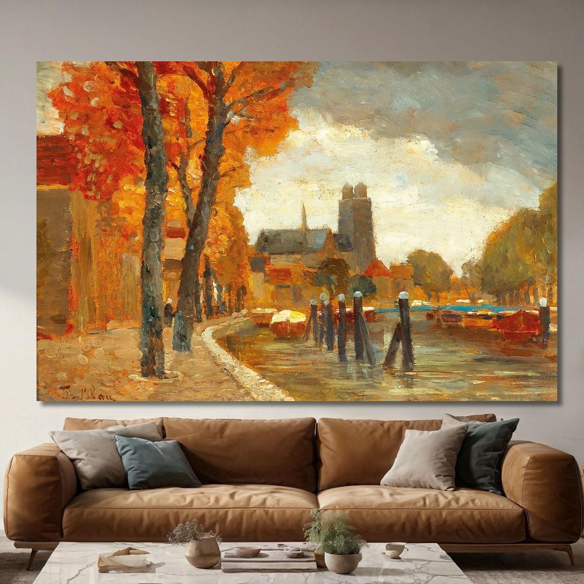 Scene In Dordrecht Tina Blau tbl52 canvas print 