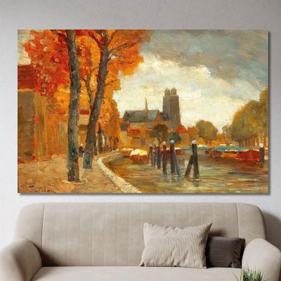 Scene In Dordrecht Tina Blau tbl52 canvas print 