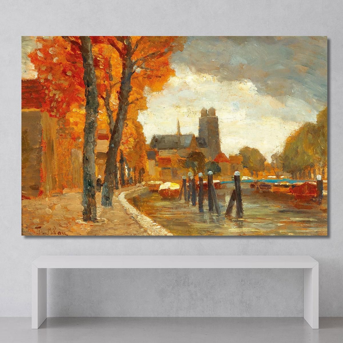 Scene In Dordrecht Tina Blau tbl52 canvas print 