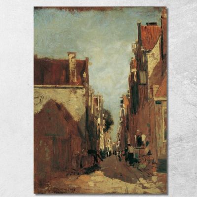 Street In Amsterdam Tina Blau tbl56 canvas print 