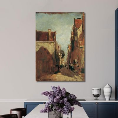 Street In Amsterdam Tina Blau tbl56 canvas print 