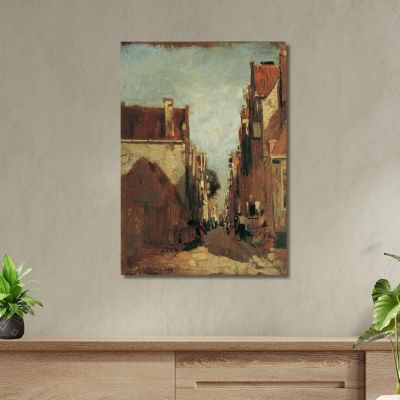 Street In Amsterdam Tina Blau tbl56 canvas print 