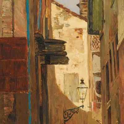 Street In Italy Tina Blau tbl57 canvas print