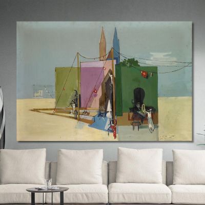 Coherences Study For Wallpainting Walter Kurt Wiemken wkw2 canvas print 