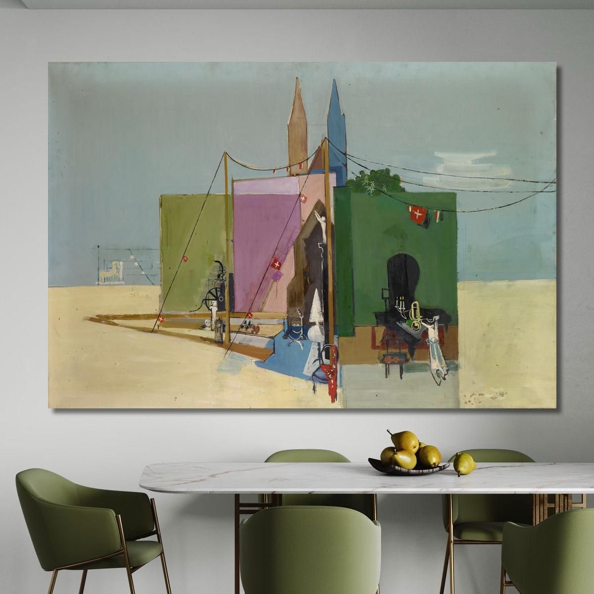 Coherences Study For Wallpainting Walter Kurt Wiemken wkw2 canvas print 