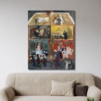 Cross Section Of A House Walter Kurt Wiemken wkw3 canvas print 