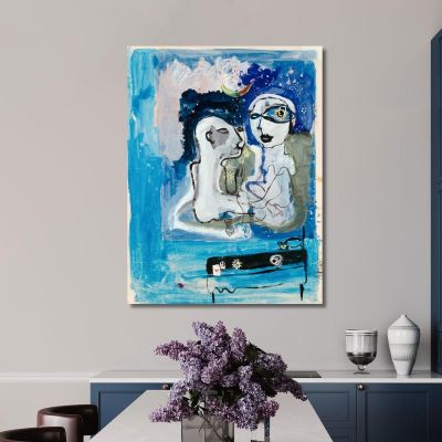 Lovers Walter Kurt Wiemken wkw11 canvas print 