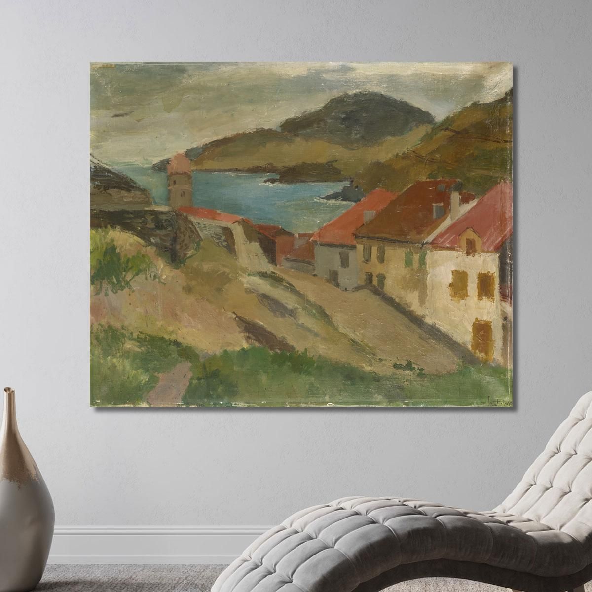 View From Fort Miradou In Collioure Walter Kurt Wiemken wkw19 canvas print 