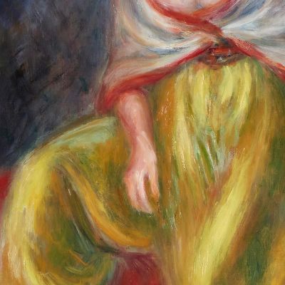 Girl In An Oriental Costume William James Glackens wjg17 canvas print