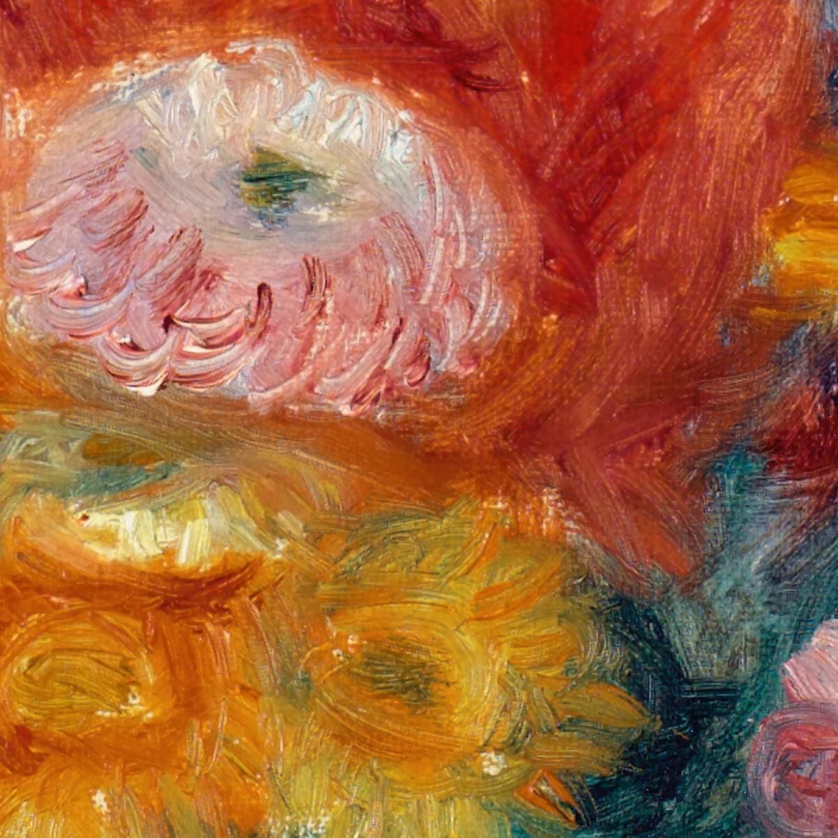 Green Bowl Of Flowers William James Glackens wjg23 canvas print