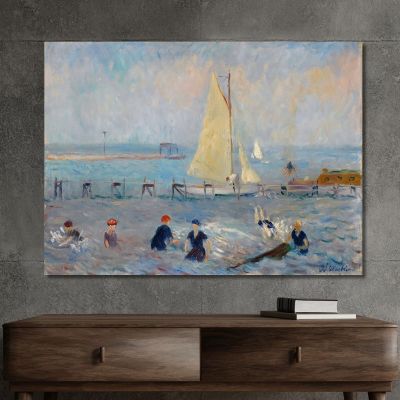 Seascape With Six Bathers Bellport William James Glackens wjg41 canvas print 
