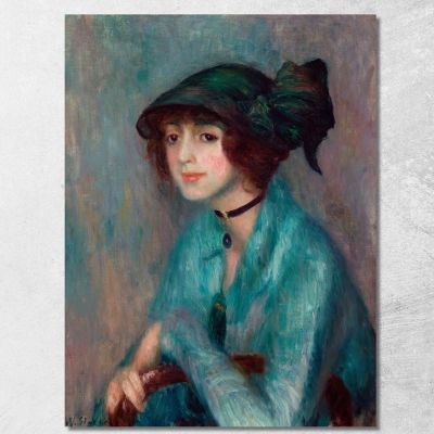 The Brunette William James Glackens wjg55 canvas print 