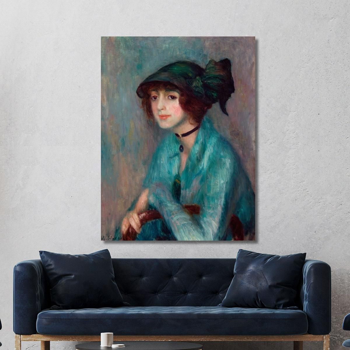 The Brunette William James Glackens wjg55 canvas print 