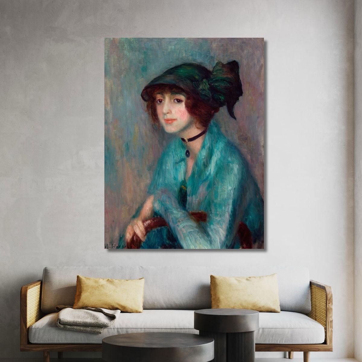 The Brunette William James Glackens wjg55 canvas print 