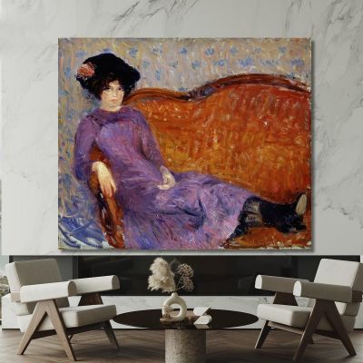 The Purple Dress William James Glackens wjg59 canvas print 