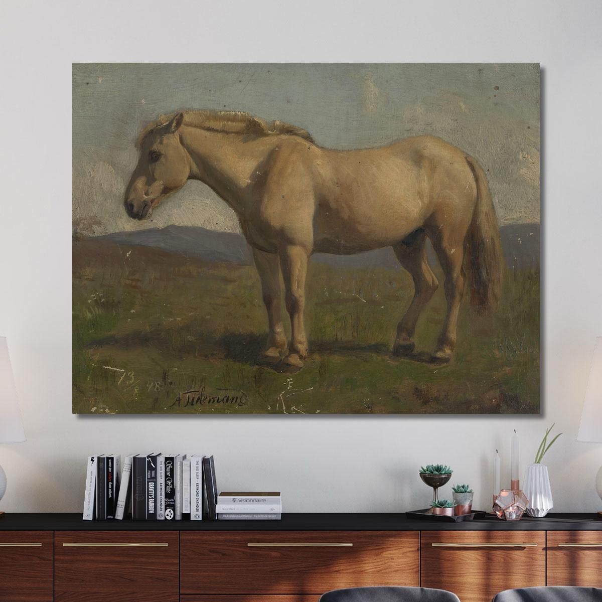 A Dun Horse Adolph Tidemand atd2 canvas print 