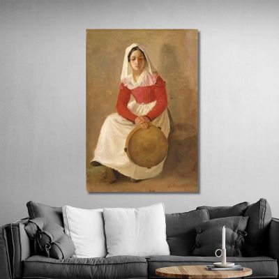 A Woman Named Anunziata In Subiaco Adolph Tidemand atd7 canvas print 