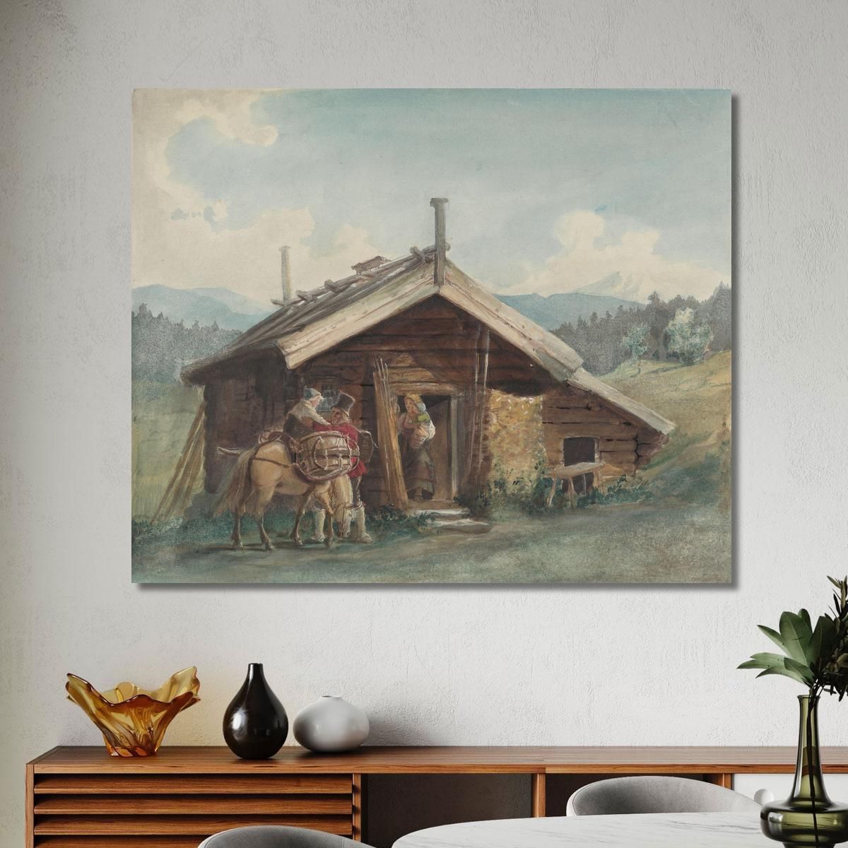 Peasant Family At Bolkesjø Adolph Tidemand atd9 canvas print 