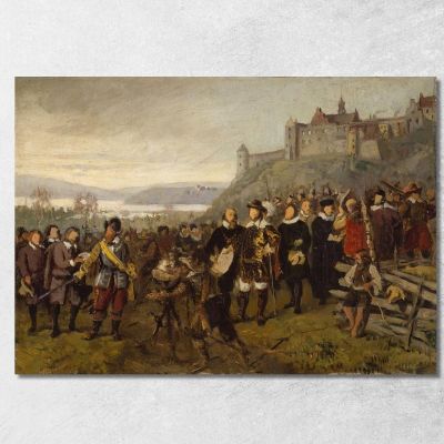 Christian Iv Founding Christiania (Sketch) Adolph Tidemand atd13 canvas print 