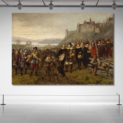 Christian Iv Founding Christiania (Sketch) Adolph Tidemand atd13 canvas print 