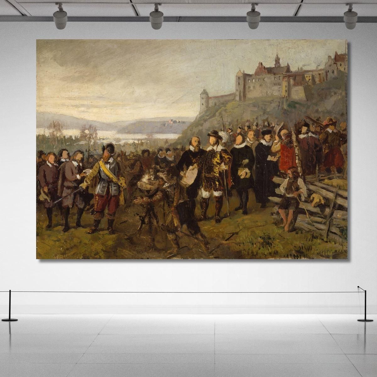 Christian Iv Founding Christiania (Sketch) Adolph Tidemand atd13 canvas print 