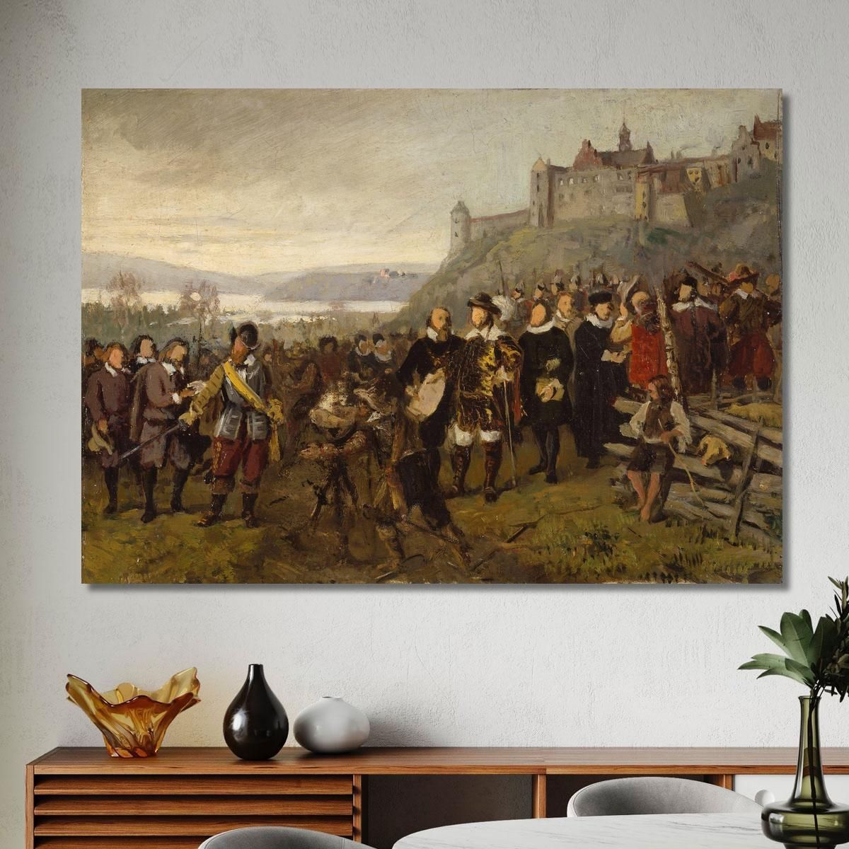 Christian Iv Founding Christiania (Sketch) Adolph Tidemand atd13 canvas print 