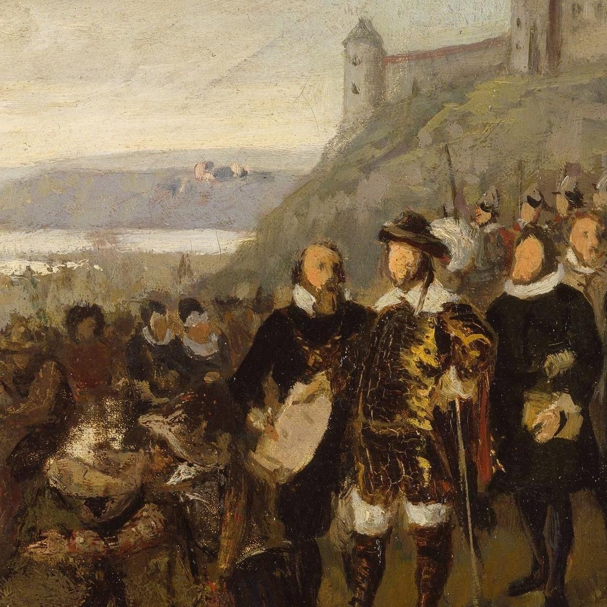 Christian Iv Founding Christiania (Sketch) Adolph Tidemand atd13 canvas print