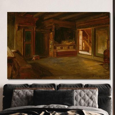 Farm Interior From Sandak Adolph Tidemand atd18 canvas print 