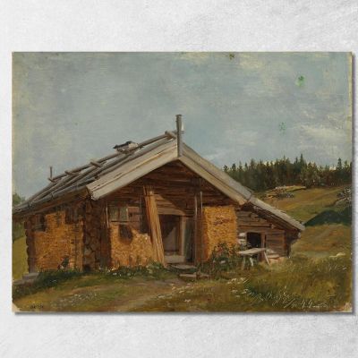 Farmhouse At Bolkesjø Adolph Tidemand atd21 canvas print 