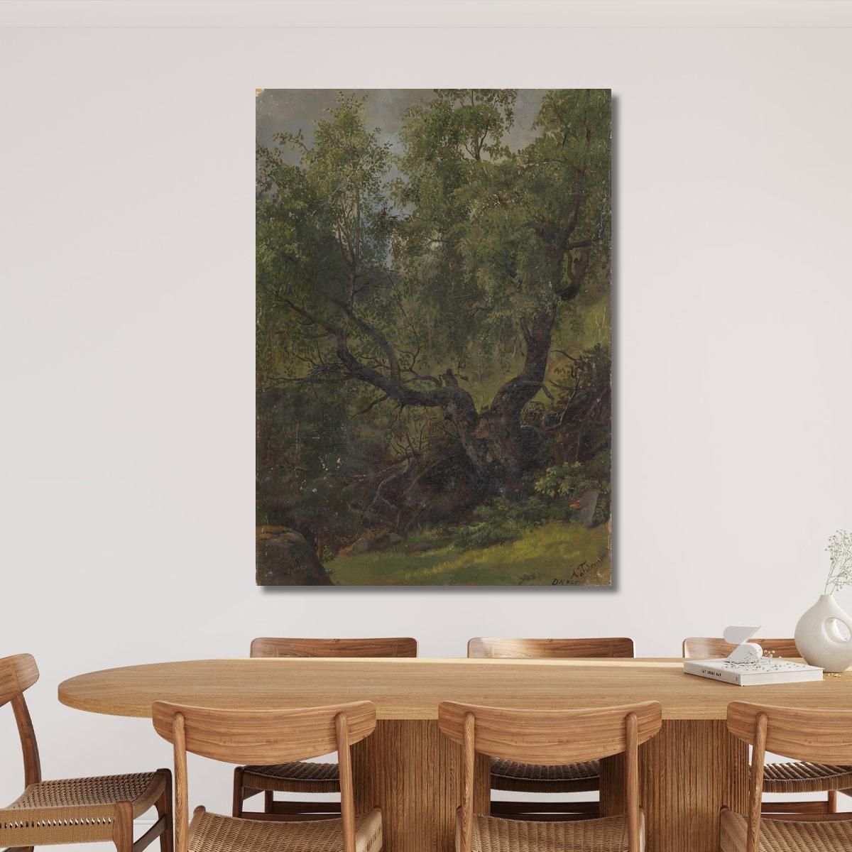 Forest Study From Numedal Adolph Tidemand atd24 canvas print 