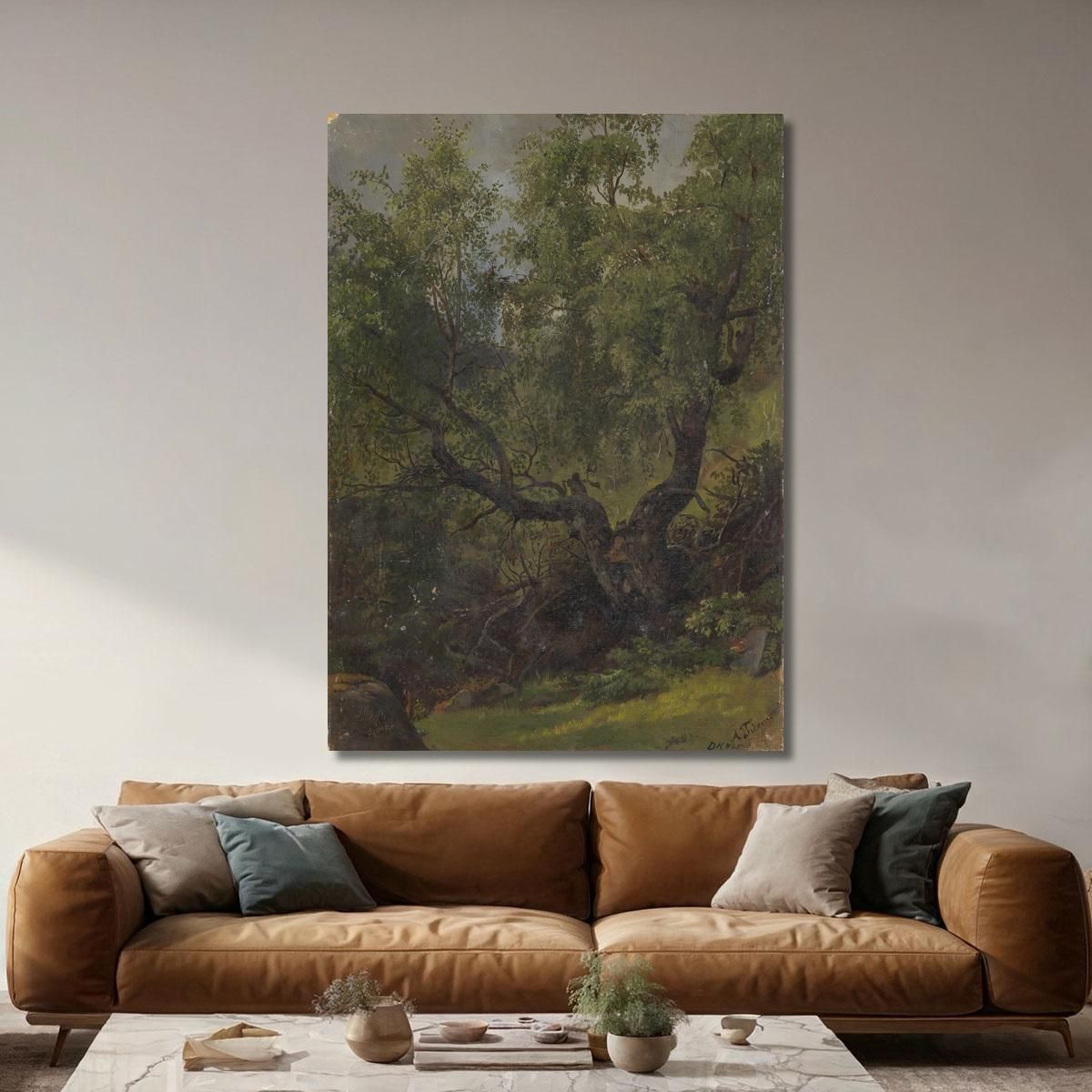 Forest Study From Numedal Adolph Tidemand atd24 canvas print 