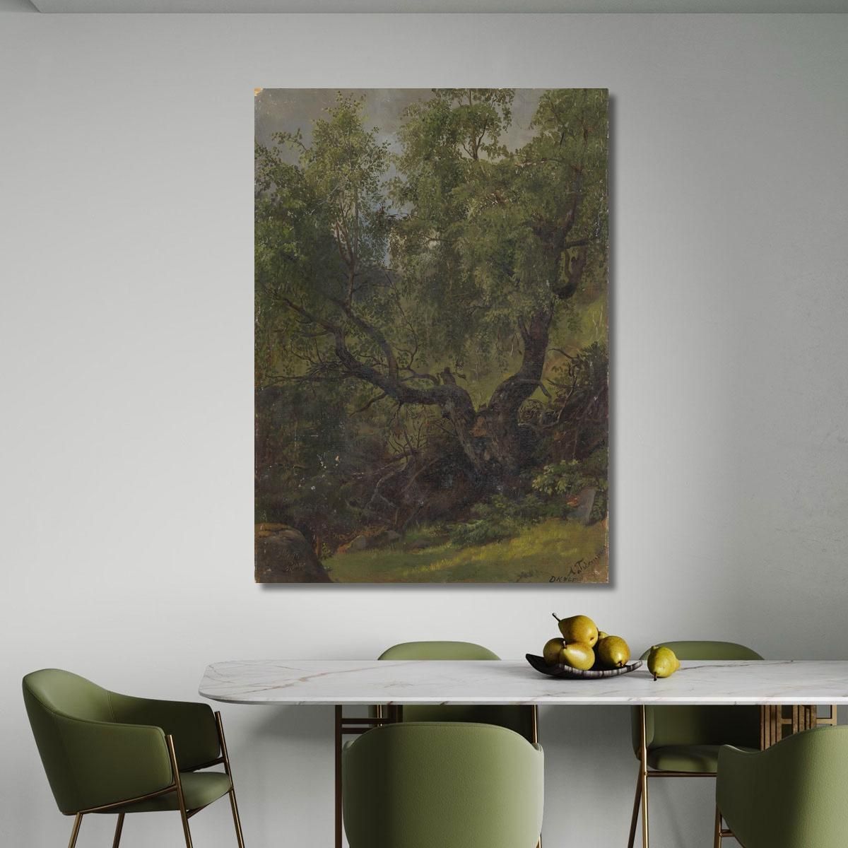 Forest Study From Numedal Adolph Tidemand atd24 canvas print 