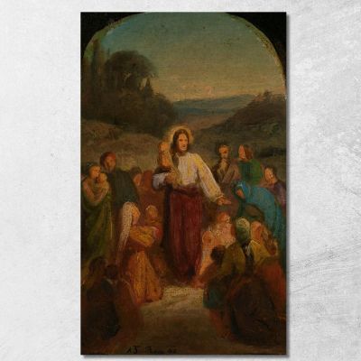 Let The Little Children Come To Me Adolph Tidemand atd39 canvas print 