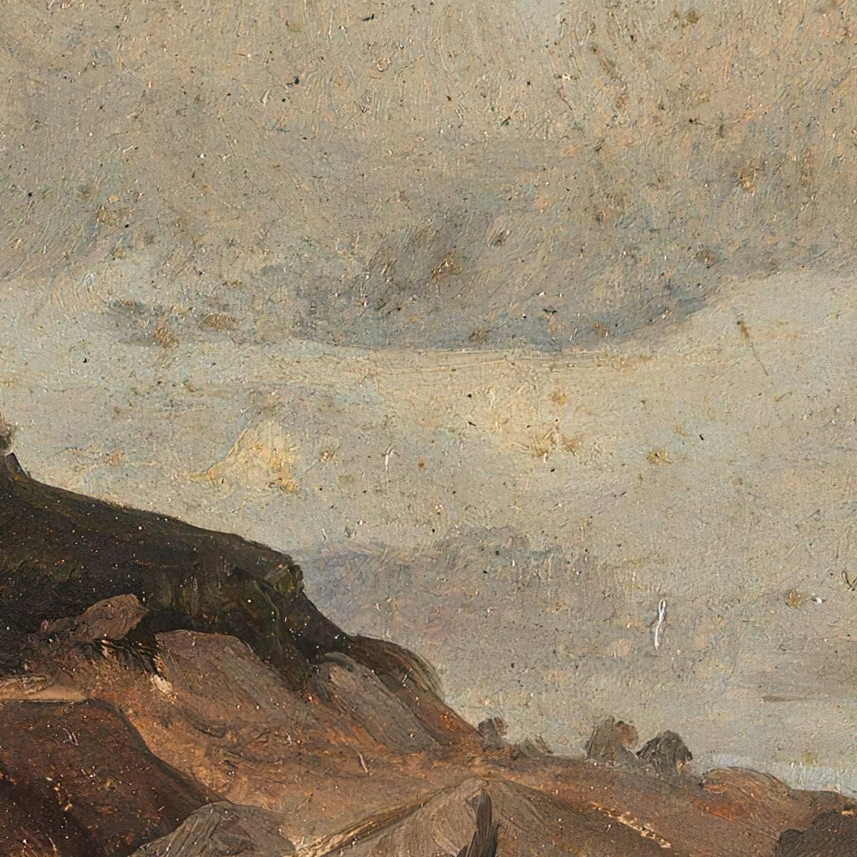 Landscape Study Adolph Tidemand atd40 canvas print