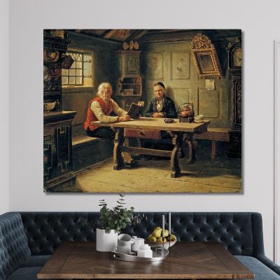 Old Age Solitude Adolph Tidemand atd45 canvas print 