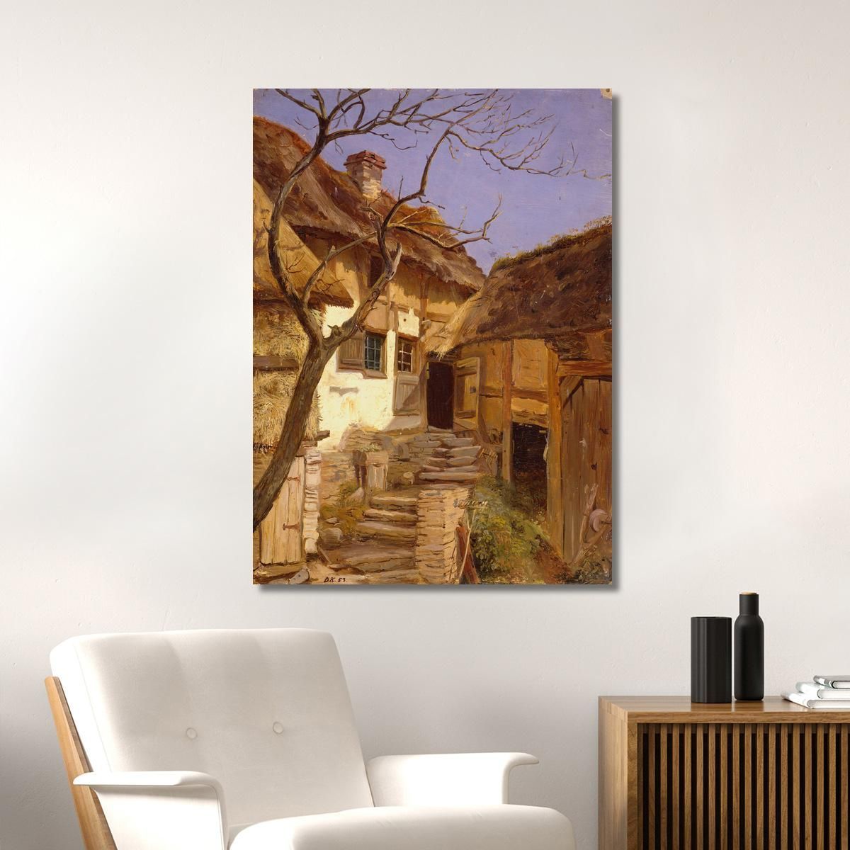 Old German Farm Adolph Tidemand atd46 canvas print 