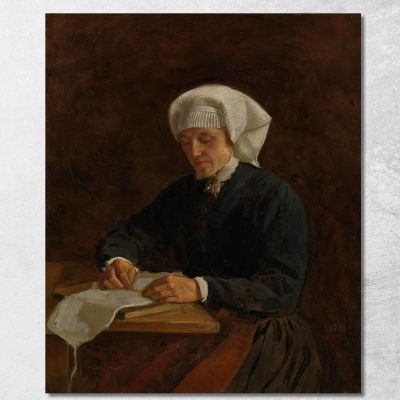 Peasant Woman From Vikøy Adolph Tidemand atd49 canvas print 