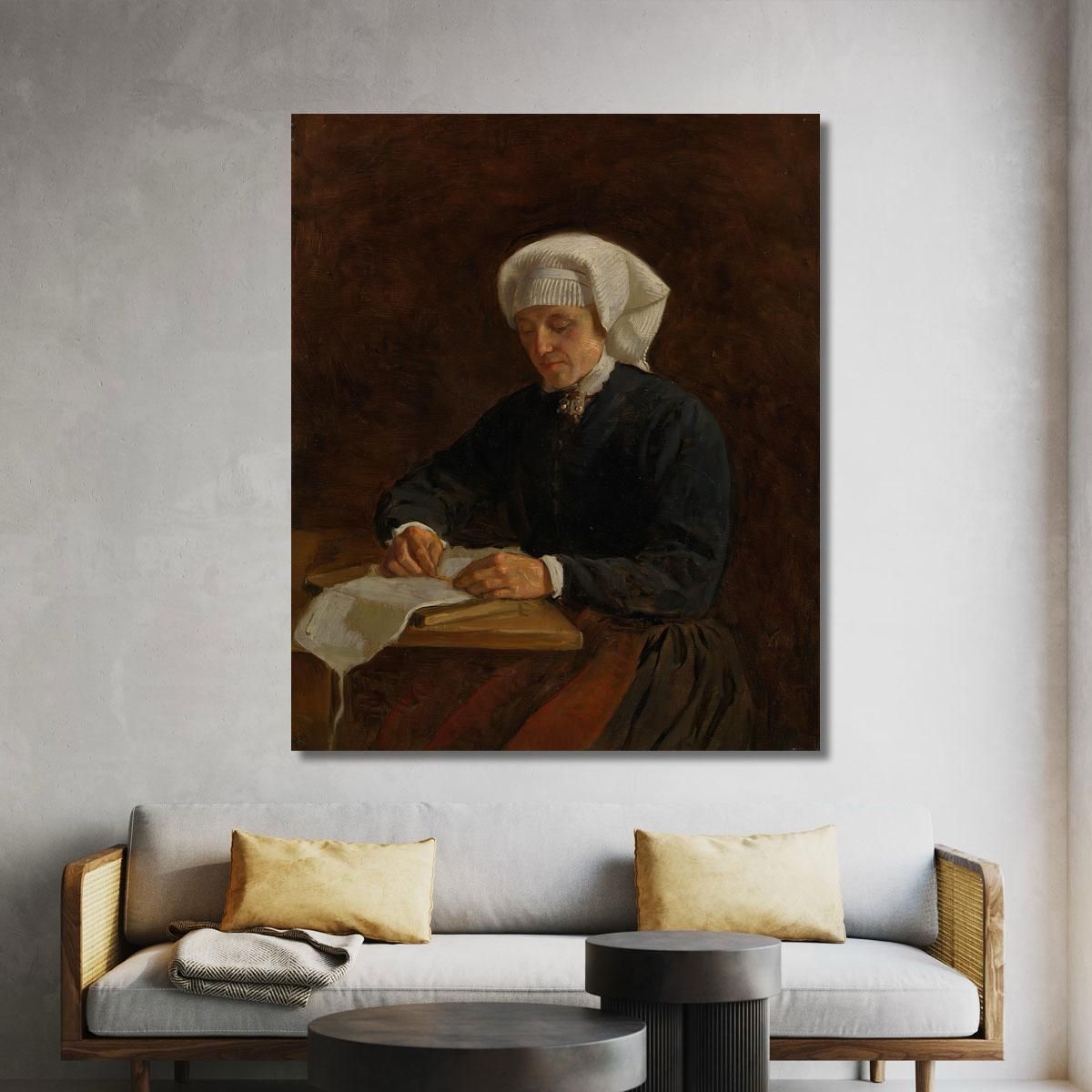 Peasant Woman From Vikøy Adolph Tidemand atd49 canvas print 