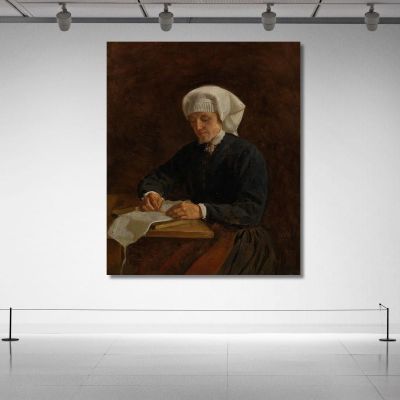 Peasant Woman From Vikøy Adolph Tidemand atd49 canvas print 