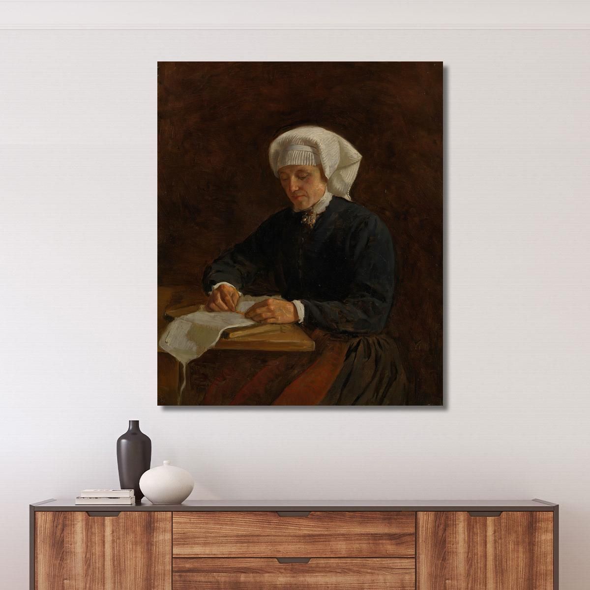 Peasant Woman From Vikøy Adolph Tidemand atd49 canvas print 