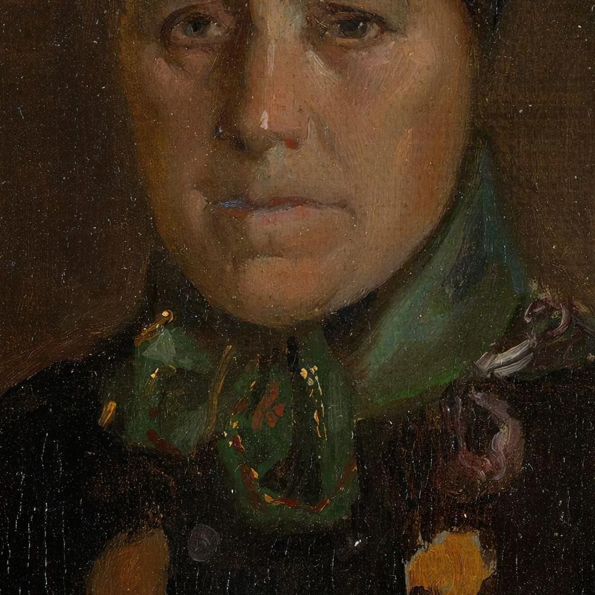 Portrait Of Ingeborg Skjønne From Numedal Adolph Tidemand atd60 canvas print