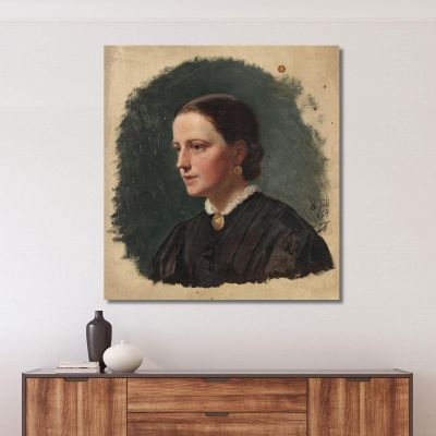 Portrait Of Mrs. Duus Adolph Tidemand atd62 canvas print 