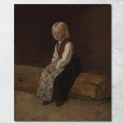 Portrait Of Sella Larsdatter Vikør Adolph Tidemand atd63 canvas print 