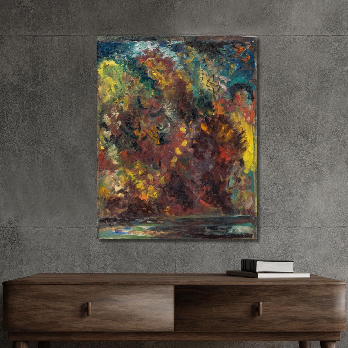 Autumn On A River Bank Arnold Peter Weisz-Kubínčan apw2 canvas print 