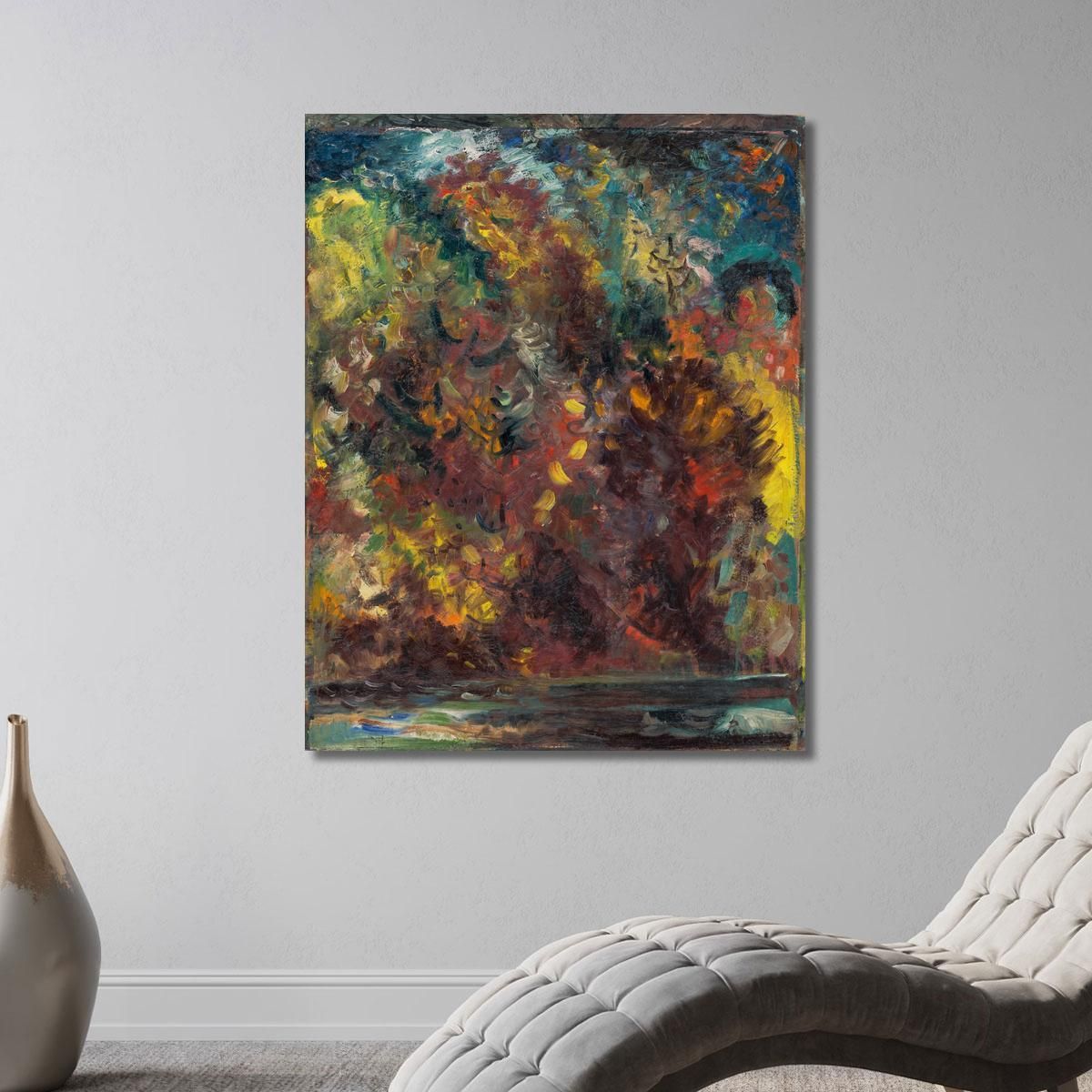 Autumn On A River Bank Arnold Peter Weisz-Kubínčan apw2 canvas print 