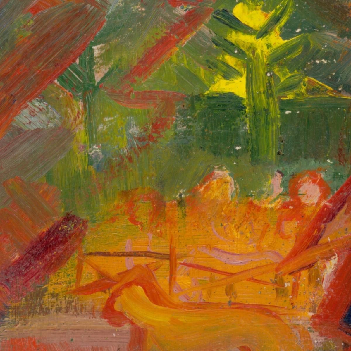 By The Campfire Arnold Peter Weisz-Kubínčan apw7 canvas print